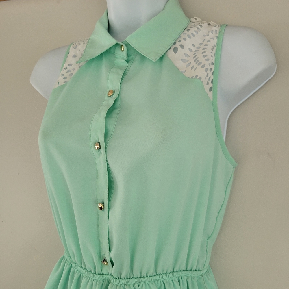 Mint green Summer Dress